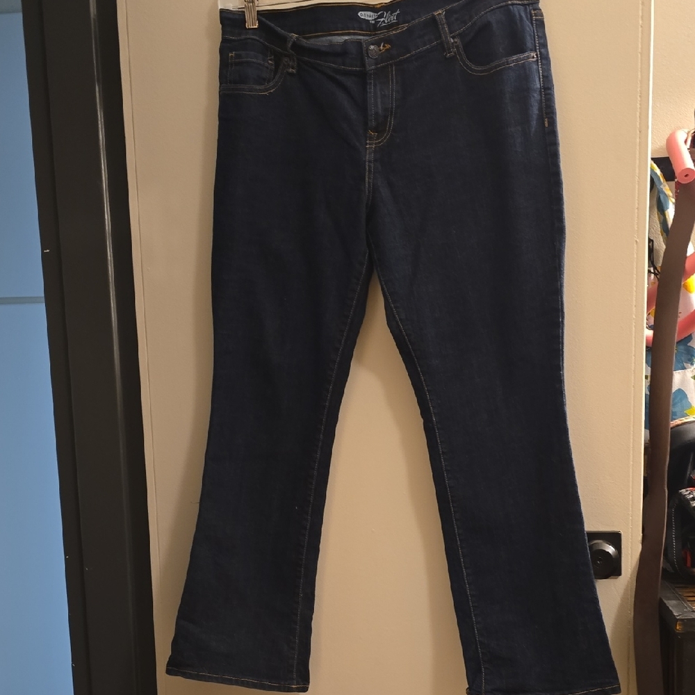 Old Navy Women's Boot Cut Jeans - Deep Blue